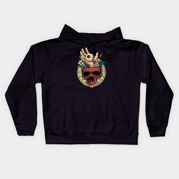 Fill the head Kids Hoodie by Inkmoist